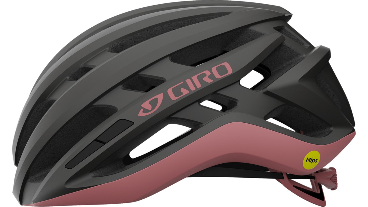 Giro Agilis MIPS Rennrad Fahrrad Helm matt grau/rosé 2025