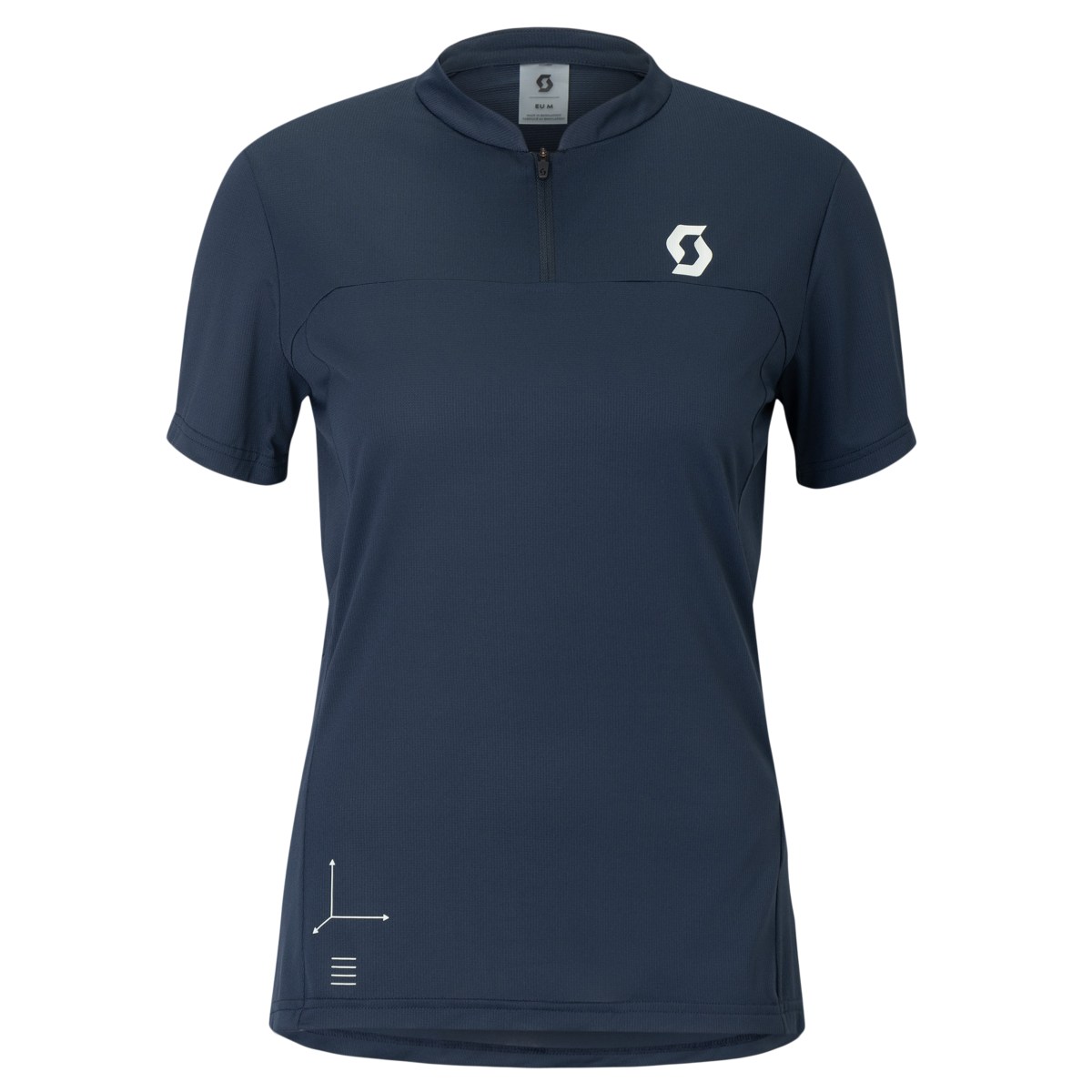 Scott Vertic Zip Damen Fahrradtrikot kurzarm blau 2026