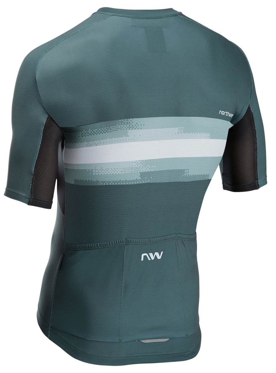 Northwave Force Evo Fahrrad Trikot kurz grün/grau 2025