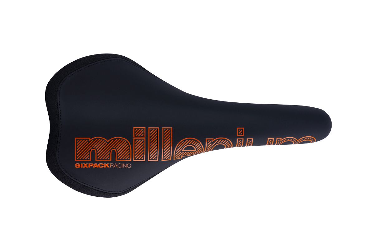 Sixpack Millenium DH Fahrrad Sattel schwarz/orange