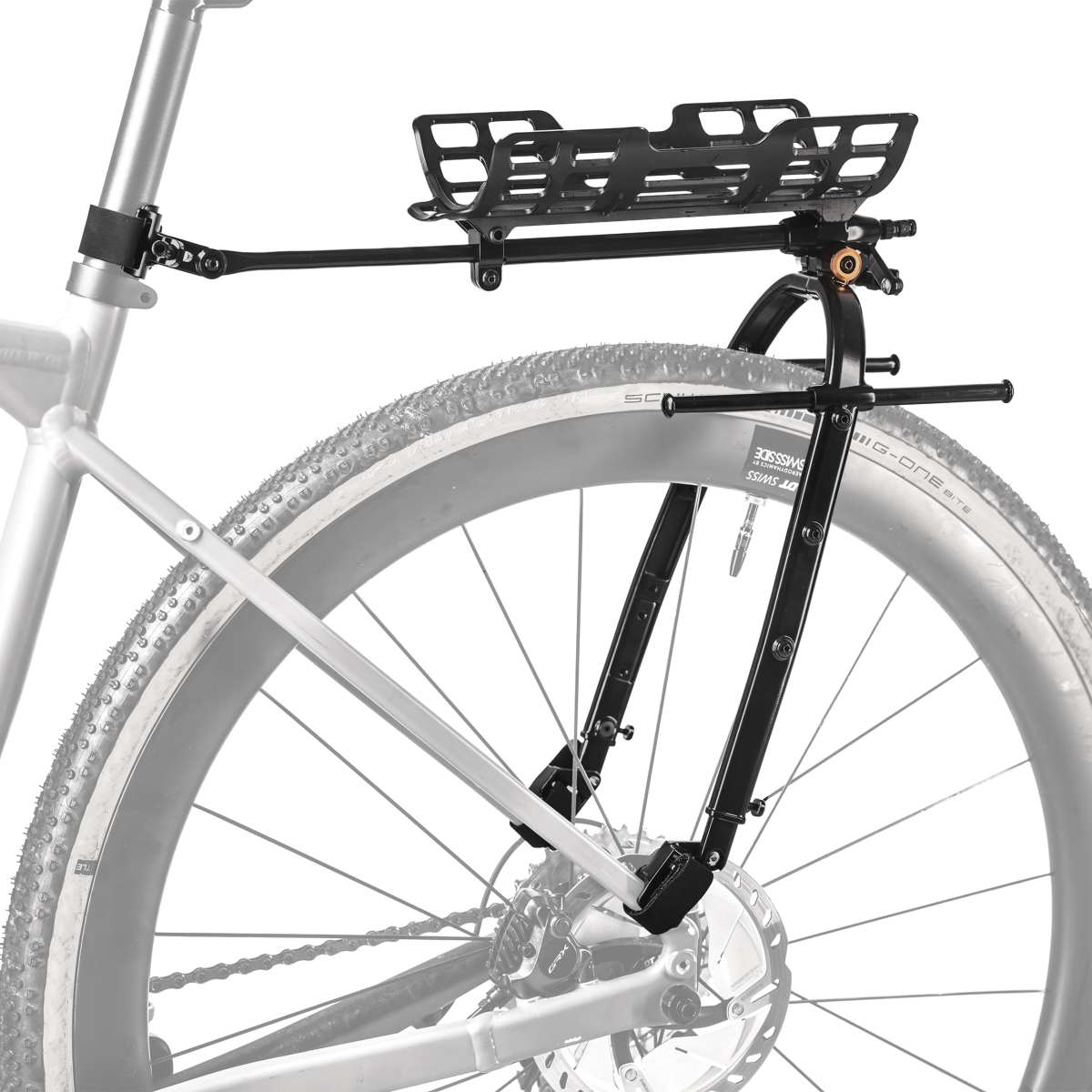 Topeak ZI:RAK Essential universeller Rennrad / Gravel Fahrradgepäckträger mit Strap schwarz