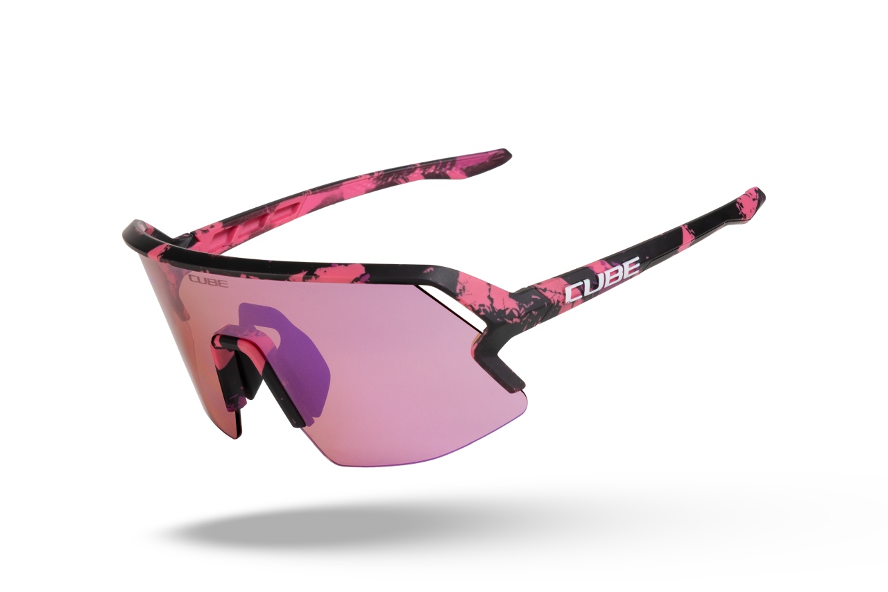 Cube Vertex Wechselscheiben Fahrradbrille action pink/pinkish purple