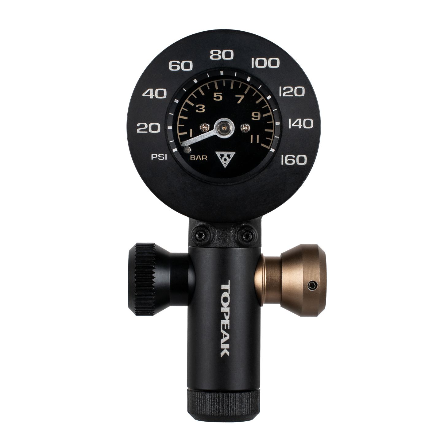 Topeak AirBooster G+ Fahrrad CO2 Kartuschen Pumpe / Luftdruckprüfer schwarz
