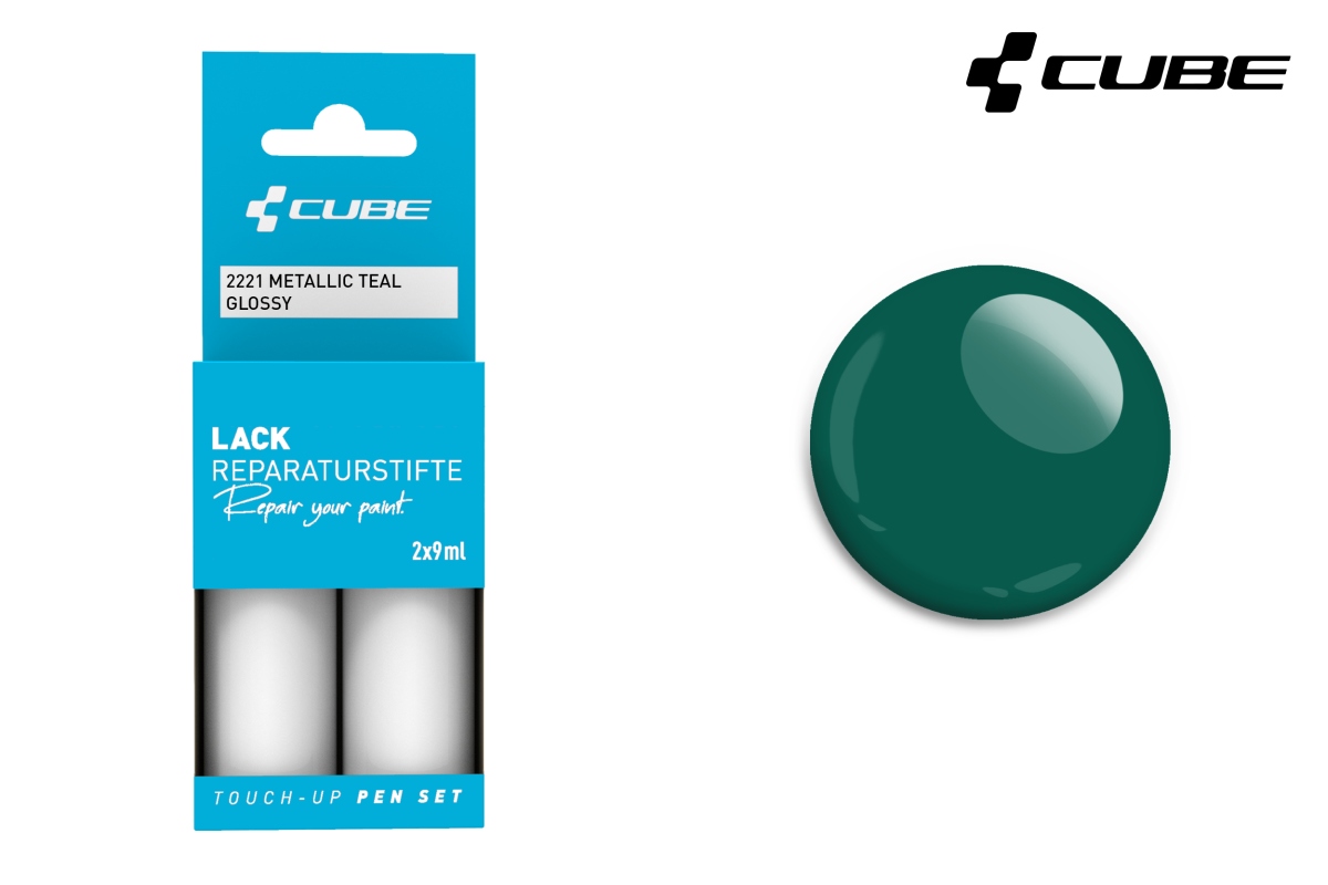 Cube Touch-Up Pen Lackreparaturstift Set 30ml / 49.83 / Liter metallic teal glossy 2221