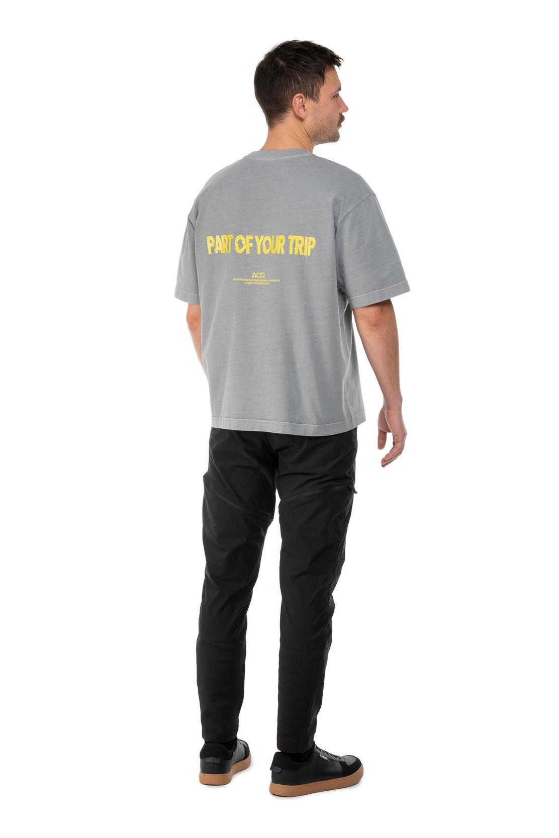 Acid Organic Boxed Motion Freizeit T-Shirt washed grau 2027