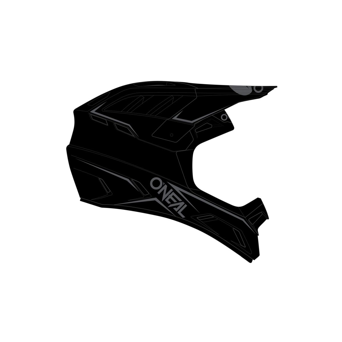 O'neal Backflip Solid DH Fahrrad Helm schwarz 2027 Oneal