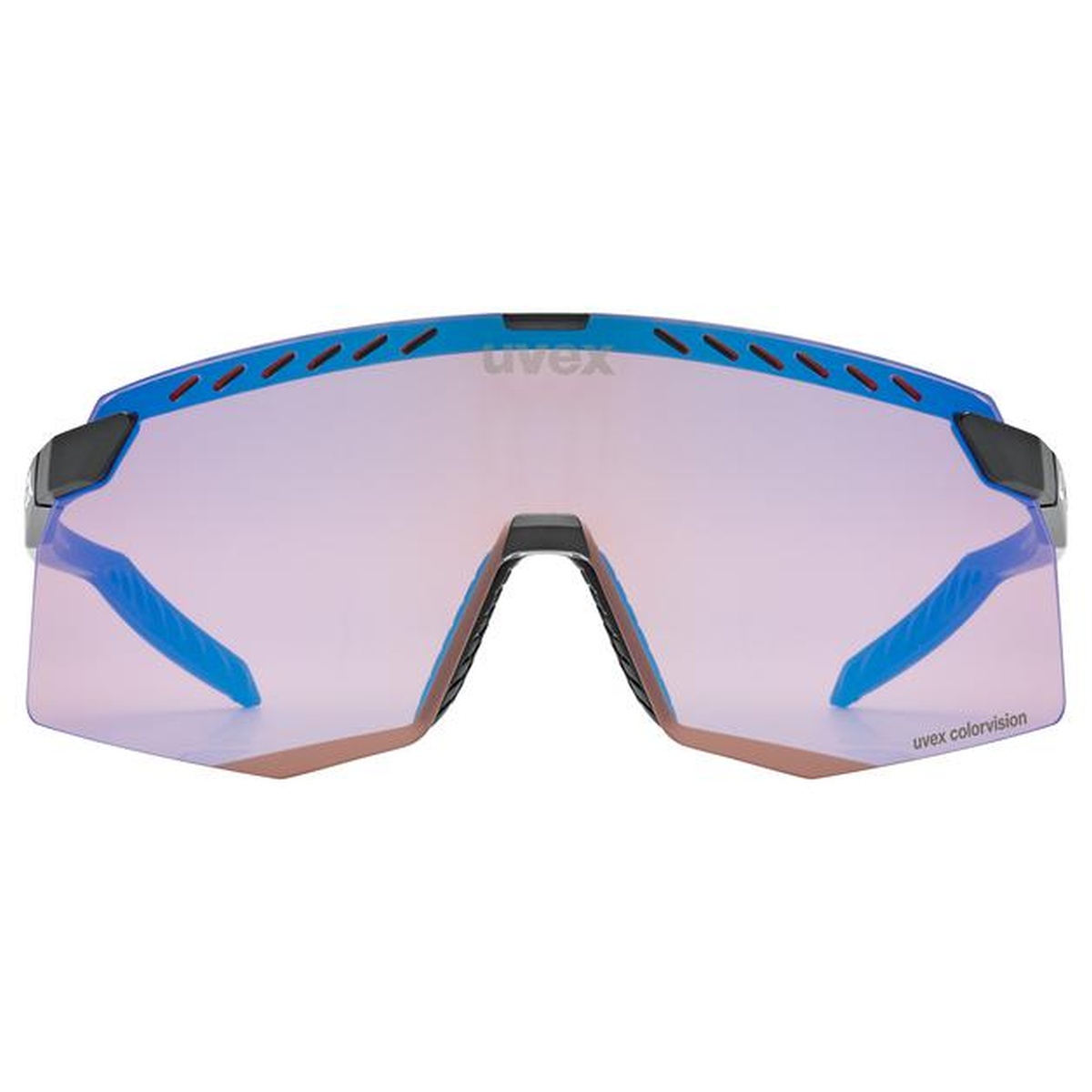 uvex Pace Stage CV Fahrrad / Sport Brille matt schwarz/mirror blau 2027