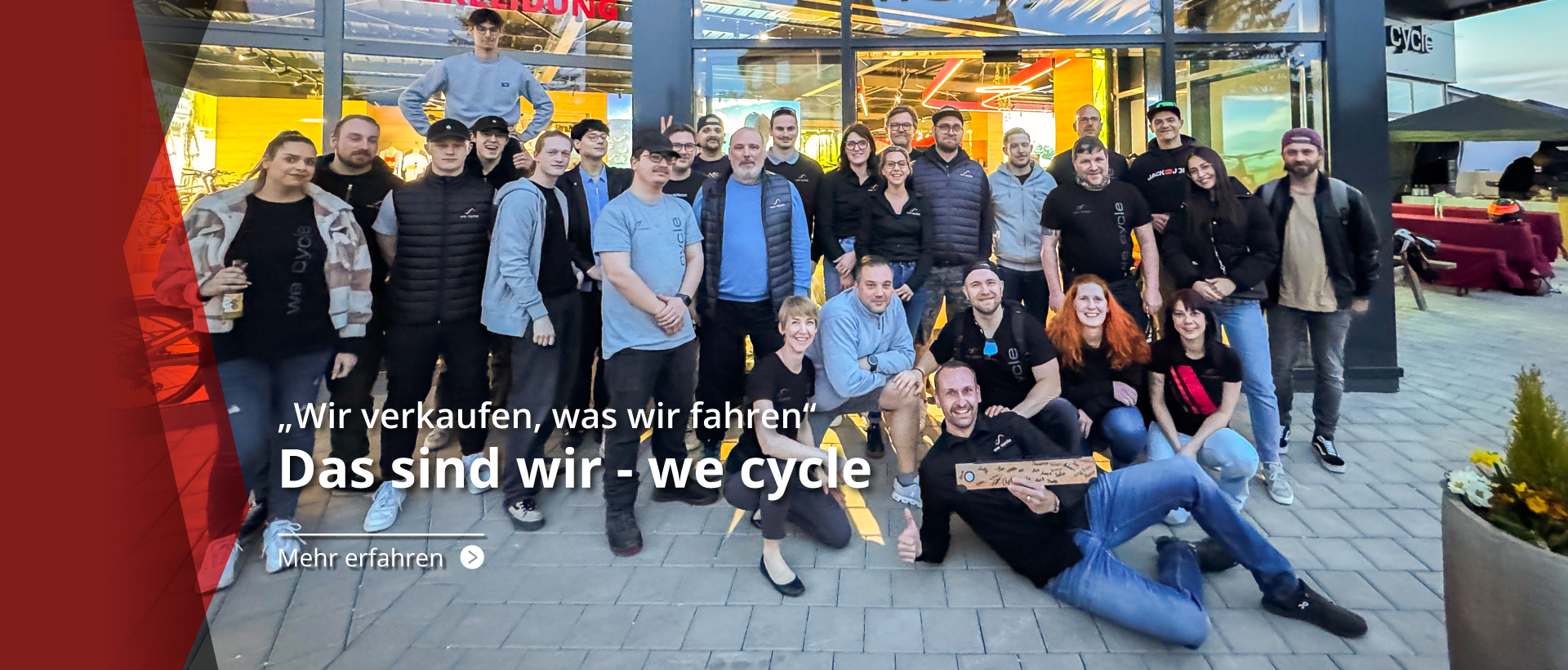 Banner über uns