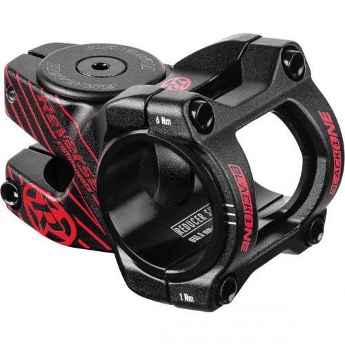 Reverse Black-One D-2 MTB Fahrrad Vorbau 31.8mm / 35mm inkl. Top Cap, Schraube, Kralle schwarz/rot 