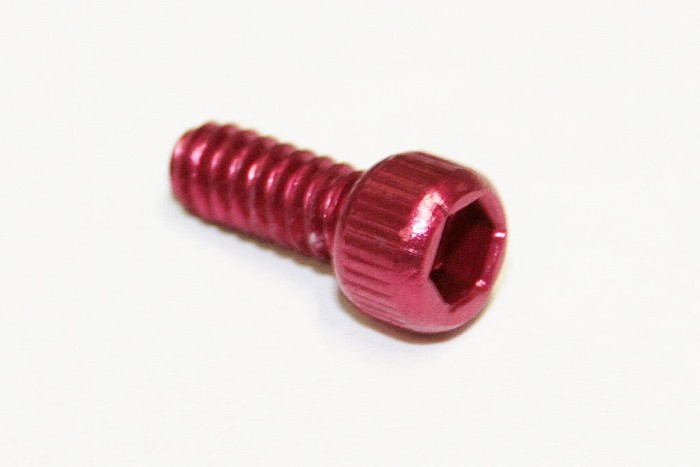 Reverse Pedal Pin Set US-Size Alu rot 