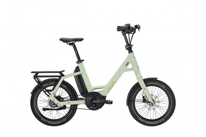 QIO Eins A-8R RBN 20'' Pedelec E-Bike Compact Fahrrad matt olive grün 2024 