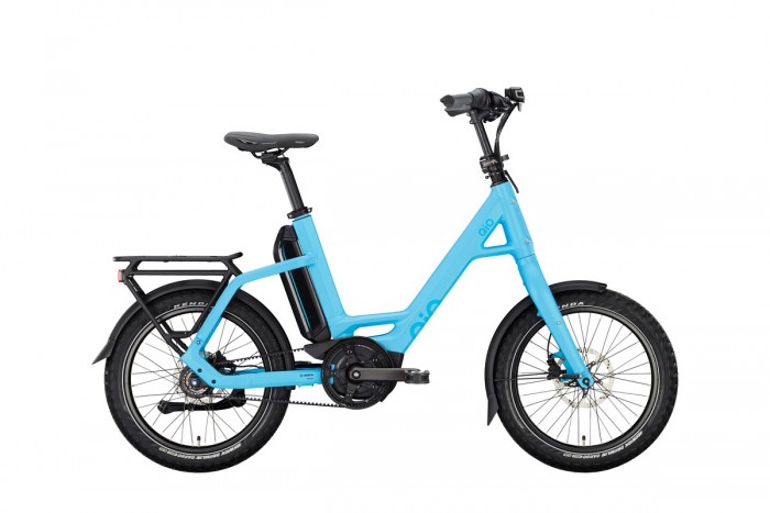 QIO Eins AP-8R RBN 20'' Pedelec E-Bike Compact Fahrrad matt ice blau 2024 