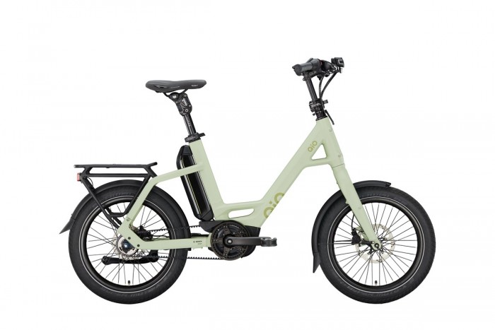 QIO Eins P-5 RBN 20'' Pedelec E-Bike Compact Fahrrad matt olive grün 2024 