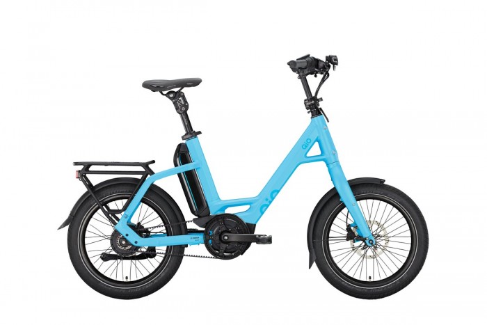 QIO Eins P-E Enviolo 20'' Pedelec E-Bike Compact Fahrrad matt ice blau 2024 