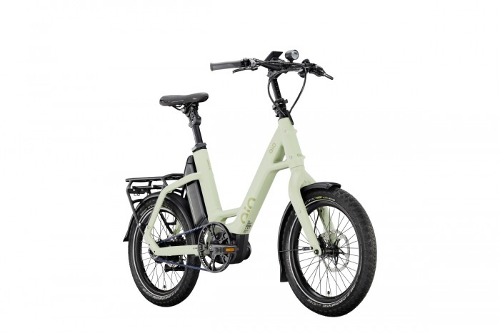 QIO Eins P-R Rohloff 20'' Pedelec E-Bike Compact Fahrrad matt olive grün 2024 
