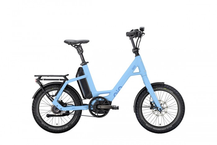 QIO Eins P-R Rohloff 20'' Pedelec E-Bike Compact Fahrrad matt ice blau 2024 