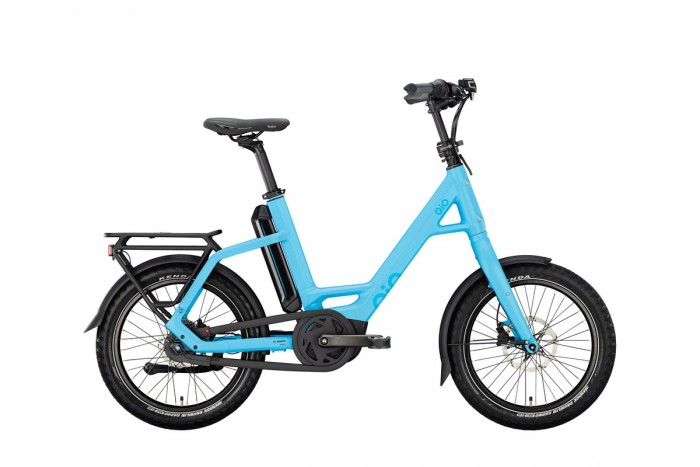 QIO Eins AP-8 RBN 20'' Pedelec E-Bike Compact Fahrrad matt ice blau 2024 