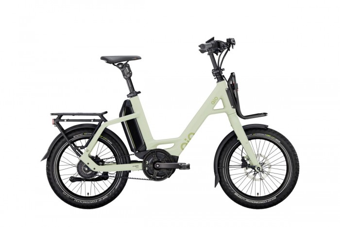 QIO Eins+ P-E Enviolo 20'' Pedelec E-Bike Compact Fahrrad matt olive grün 2024 