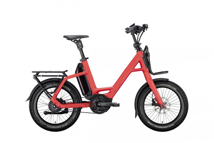 QIO Eins+ P-E Enviolo 20'' Pedelec E-Bike Compact Fahrrad matt rot 2024 