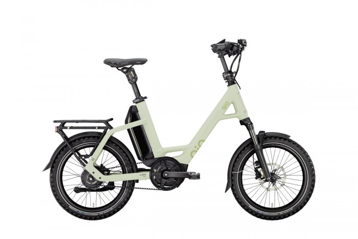 QIO Eins X P-E Enviolo 20'' Pedelec E-Bike Compact Fahrrad matt olive grün 2024 