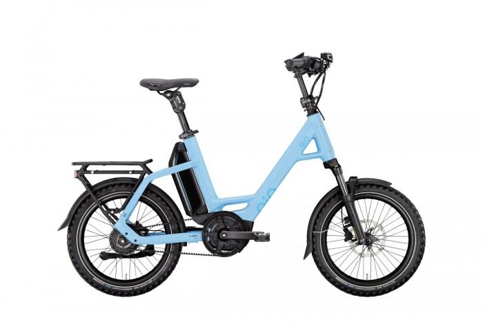 QIO Eins X P-E Enviolo 20'' Pedelec E-Bike Compact Fahrrad matt ice blau 2024 