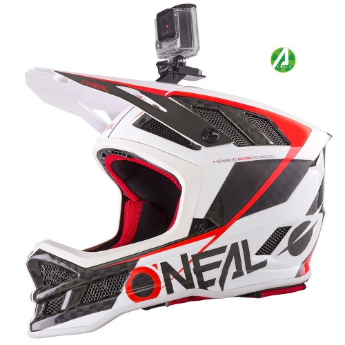 O'neal Blade Carbon Greg Minaar DH Fahrrad Helm weiß/schwarz/rot 2021 Oneal 