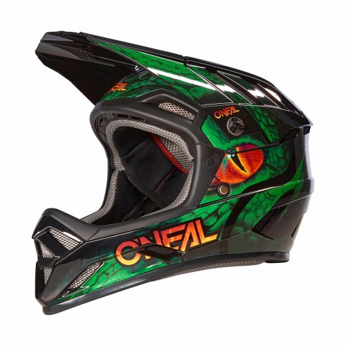 O'Neal Backflip Viper DH Fahrrad Helm schwarz/grün 2024 Oneal 