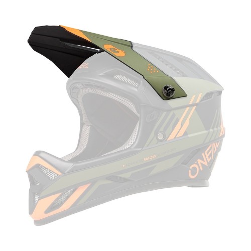 O'Neal Backflip Strike Visor Helm Blende Schirm grün/orange Oneal 