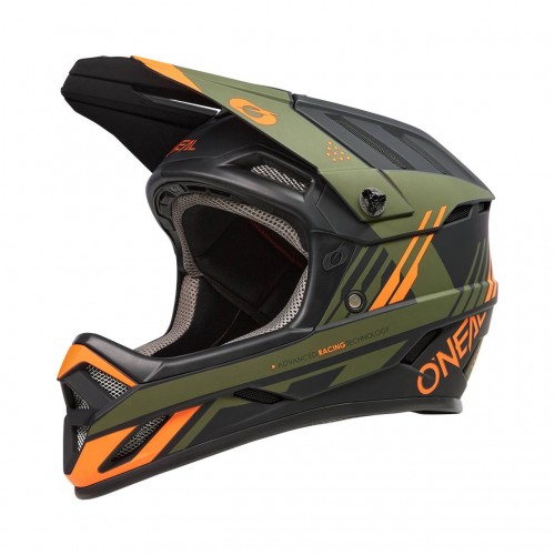 O'Neal Backflip Strike DH Fahrrad Helm grün/schwarz/orange 2024 Oneal 