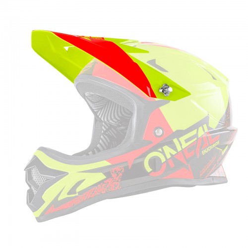 O'neal Visor Backflip RL2 Burnout Helm Visier gelb/schwarz/orange Oneal 