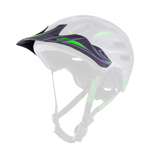 O'neal Visor Defender Tribal Helm Visier schwarz/grün Oneal 