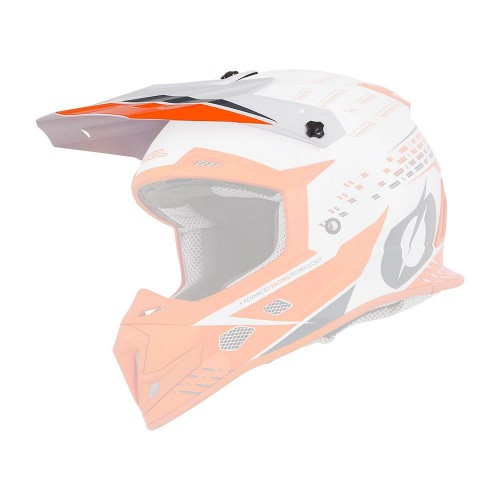 O'neal 5 Series Trace Visor Helm Blende Schirm weiß/orange Oneal 