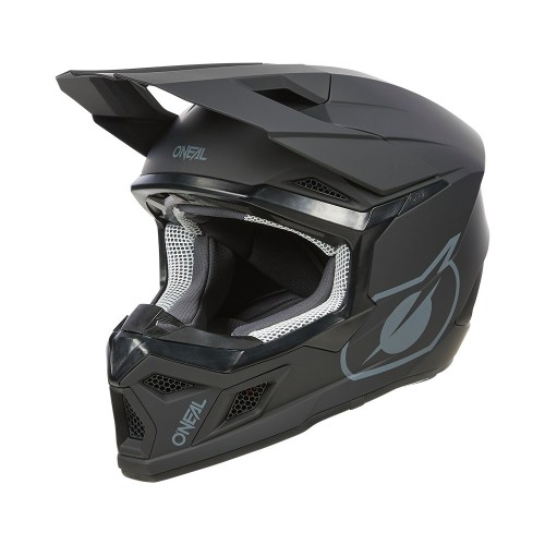 O'Neal 3 Series Solid Youth Kinder Motocross Enduro MTB Helm schwarz 2024 Oneal 