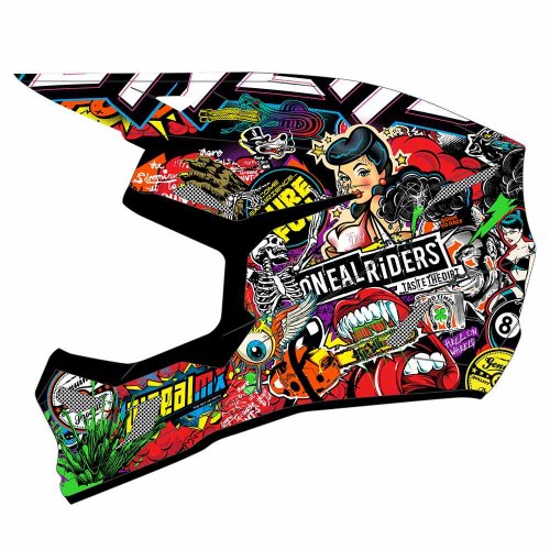 O'Neal 3 Series Crank Youth Kinder Motocross Enduro MTB Helm schwarz/multi 2024 Oneal 