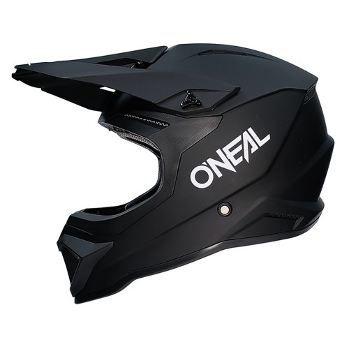 O'Neal 1 Series Solid Motocross Enduro MTB Helm schwarz/weiß 2024 Oneal 