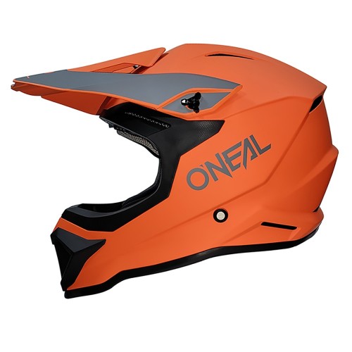 O'Neal 1 Series Solid Motocross Enduro MTB Helm orange/grau 2024 Oneal 
