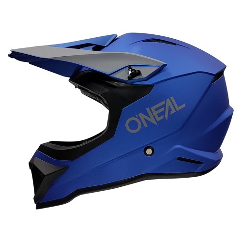 O'Neal 1 Series Solid Motocross Enduro MTB Helm blau/grau 2024 Oneal 