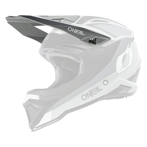 O'Neal 1 Series Stream Visor Helm Blende Schirm grau/weiß Oneal 