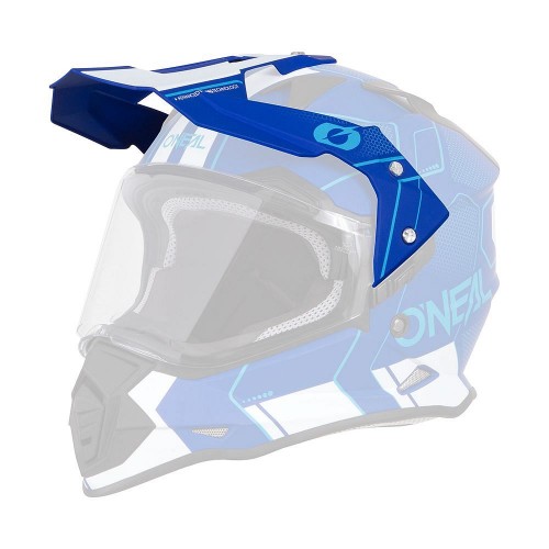 O'neal Sierra Comb Visor Helm Blende Schirm blau/weiß Oneal 