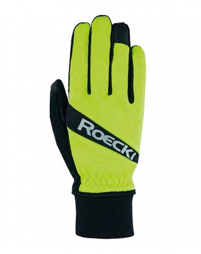 Roeckl Rofan Winter Fahrrad Handschuhe gelb/schwarz 2023 