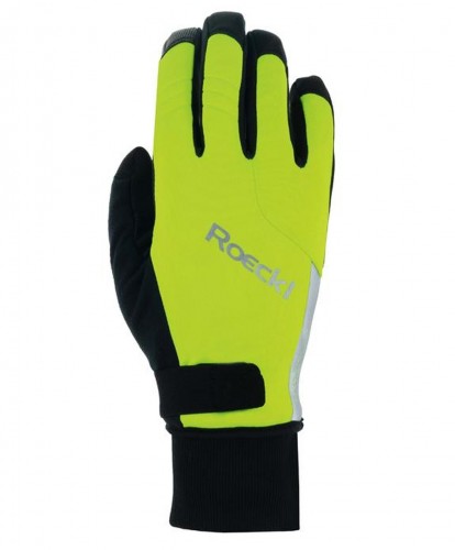 Roeckl Villach 2 Winter Fahrrad Handschuhe lang fluo gelb 2023 