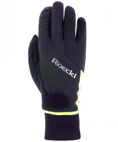 Roeckl Villach 2 Winter Fahrrad Handschuhe lang schwarz/gelb 2023 