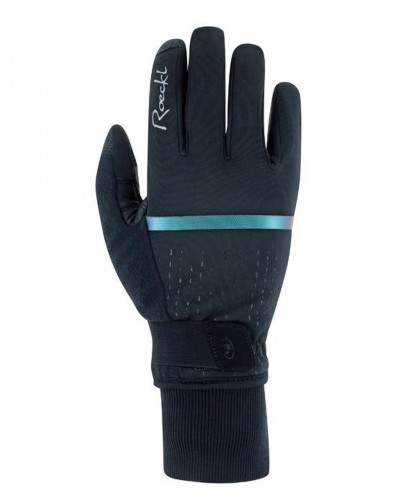 Roeckl Watou Damen Winter Fahrrad Handschuhe lang schwarz/grün 2023 