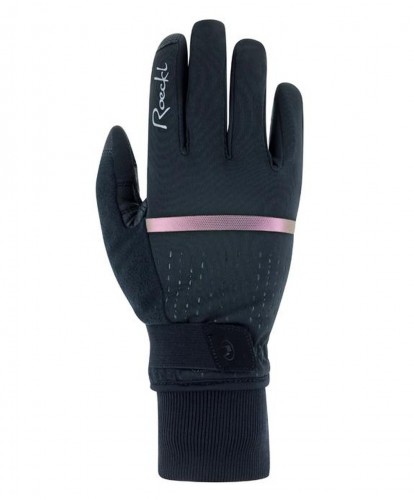 Roeckl Watou Damen Winter Fahrrad Handschuhe lang schwarz/pink 2023 