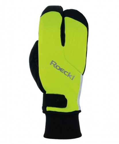 Roeckl Villach 2 Lobster Winter Fahrrad Handschuhe lang fluo gelb 2023 