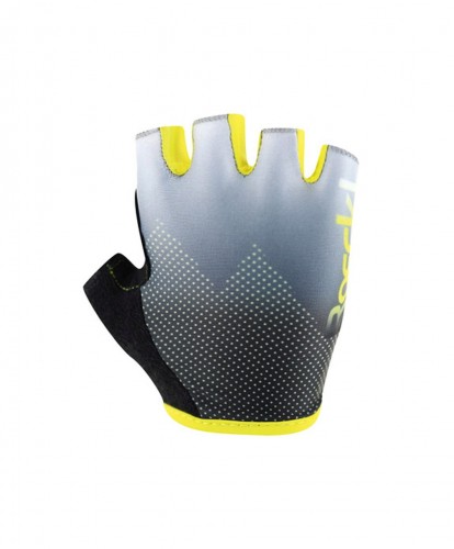 Roeckl Tarifa Kinder Fahrrad Handschuhe kurz grau/gelb 2025 