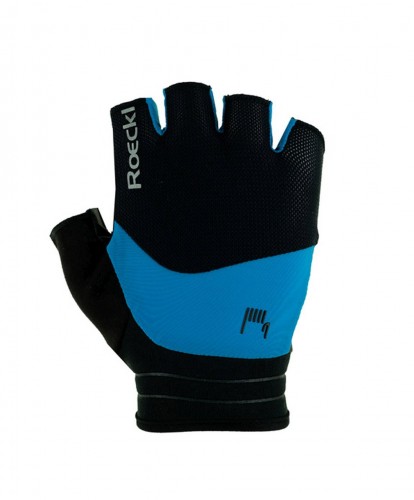 Roeckl Bonau Fahrrad Handschuhe kurz schwarz/blau 2024 