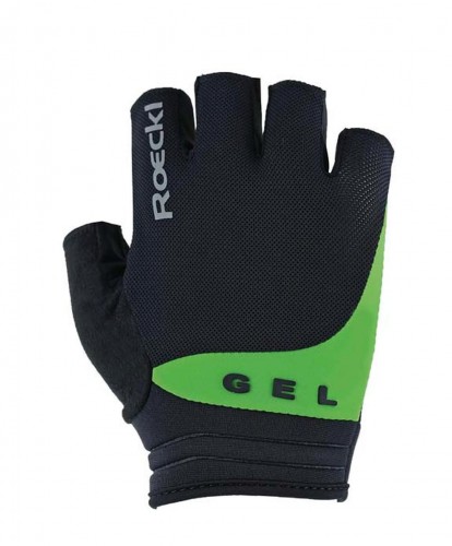 Roeckl Itamos 2 Fahrrad Handschuhe kurz schwarz/grün 2024 