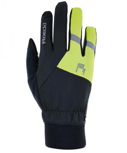 Roeckl Rofan 2 Winter Fahrrad Handschuhe lang schwarz/gelb 2024 