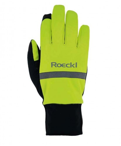 Roeckl Riveo Winter Fahrrad Handschuhe lang fluo gelb 2024 